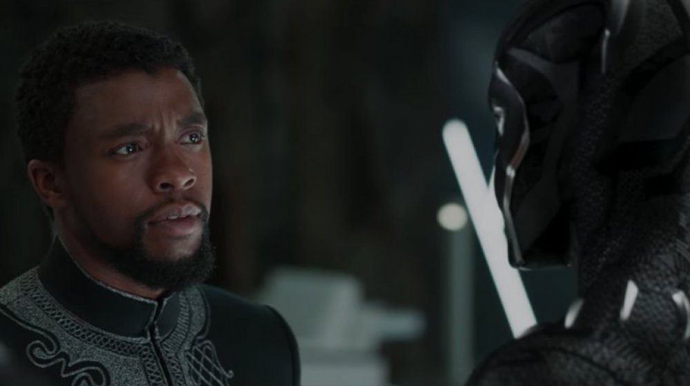 Chadwick Boseman as T'Challa in Black Panther