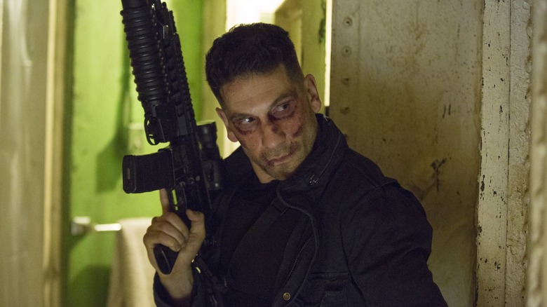 Frank Castle holding a gun