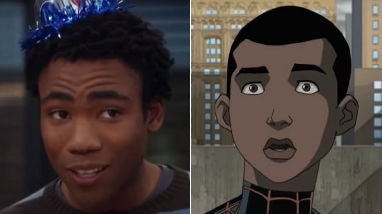 Donald Glover with Miles Morales