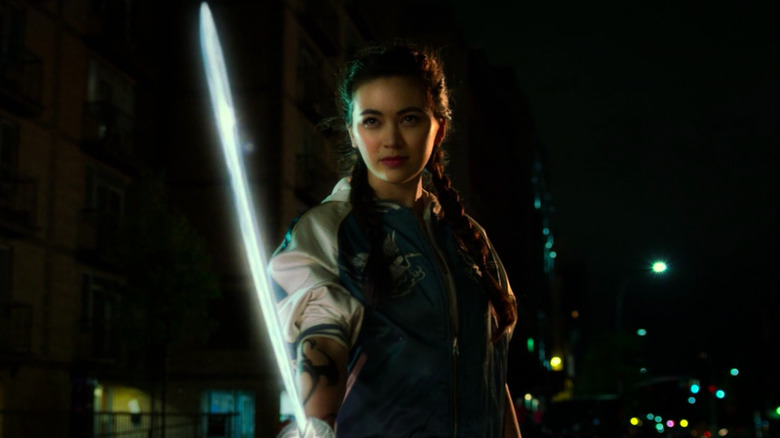 Colleen Wing with glowing katana