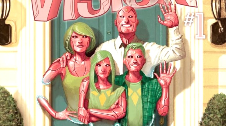 The Vision family smiling