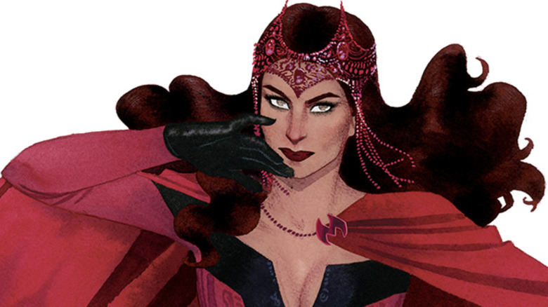 Scarlet Witch smirking