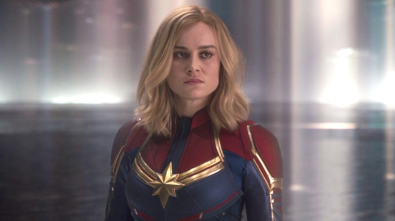 Captain Marvel angry expression