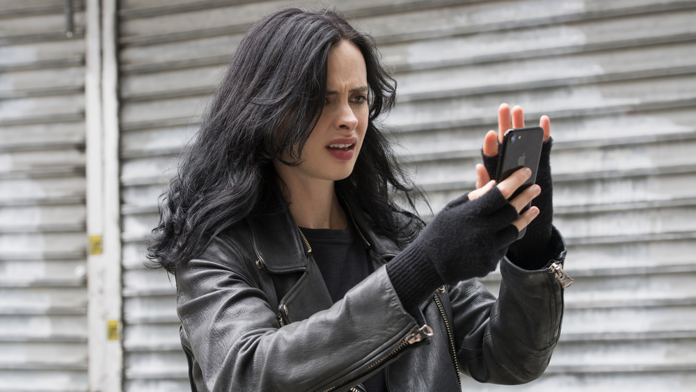 Krysten Ritter as Jessica Jones on Marvel's Jessica Jones