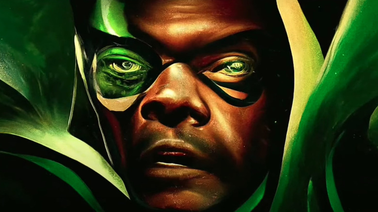 Nick Fury turning into Skrull AI