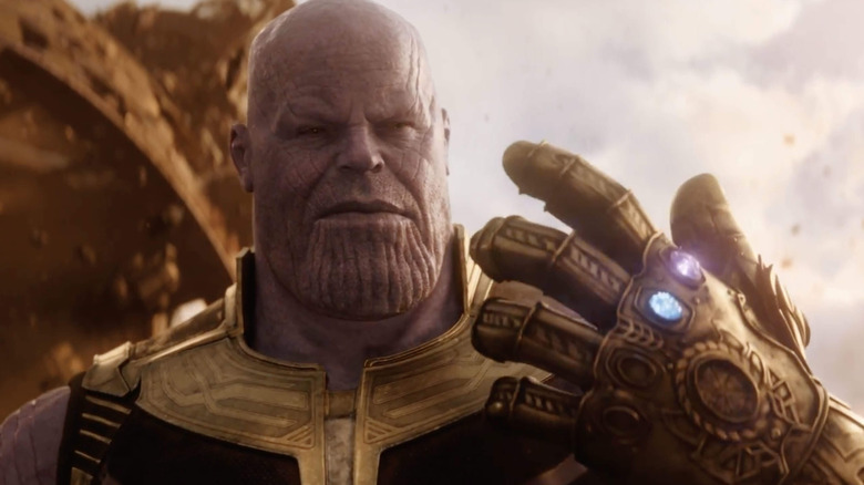 Thanos wears the Infinity Gauntlet