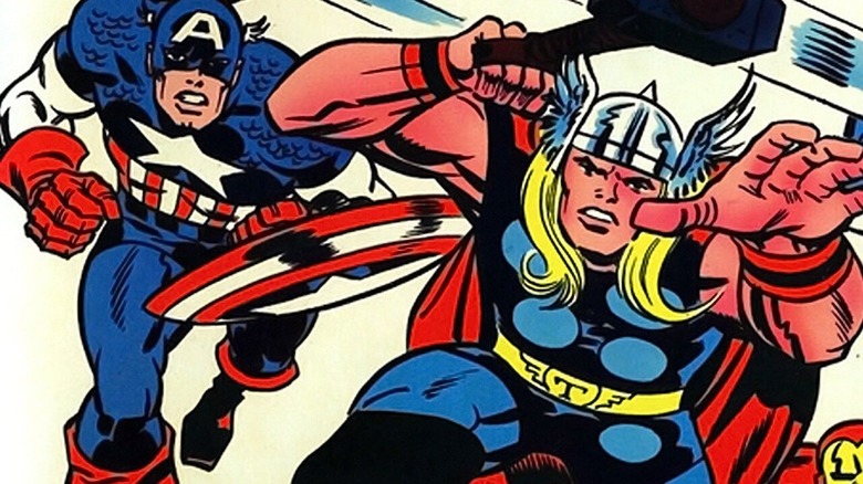 Captain America and Thor running