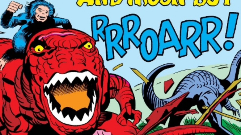 Moon-Boy and Devil Dinosaur attack