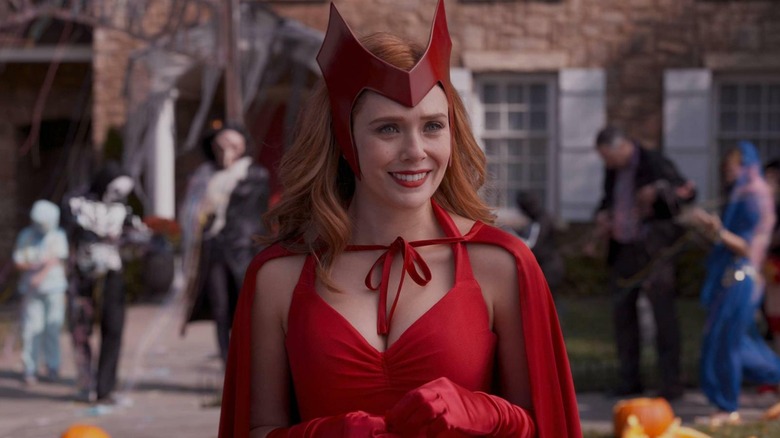 Wanda in her Halloween outfit