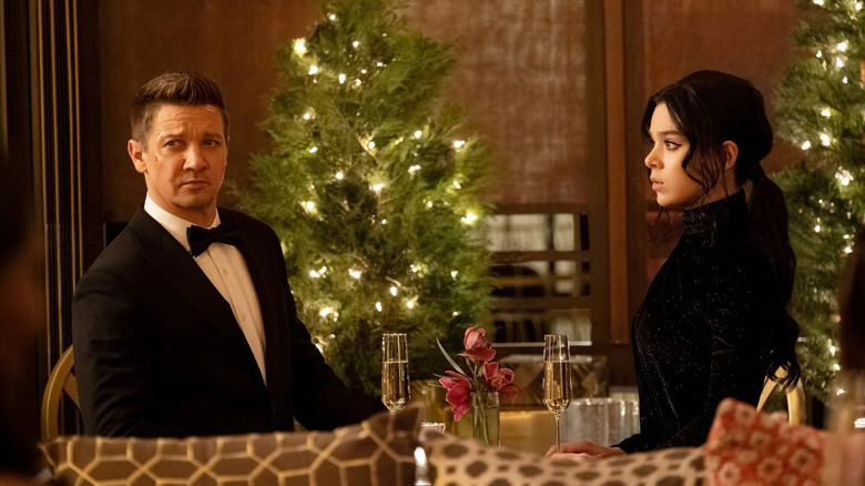 Clint and Kate at a Christmas party