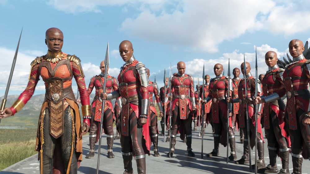 Dora Milaje holding spears