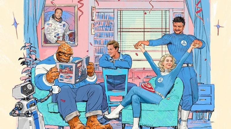 Fantastic Four relaxing in room