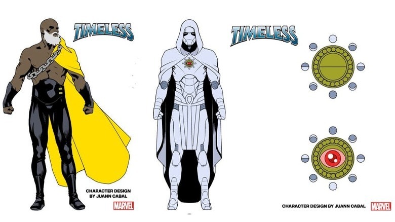 Power Man and Moon Knight designs