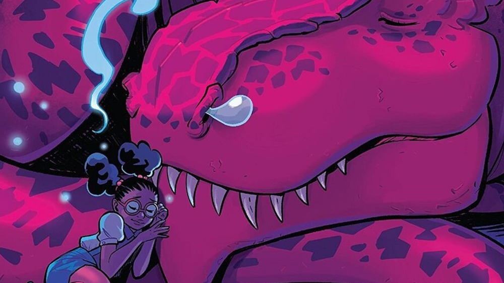 Moon Girl and Devil Dinosaur sleeping