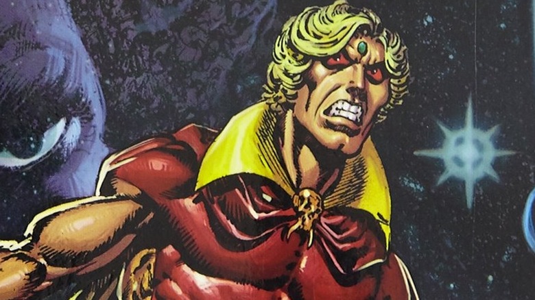 Adam Warlock travelling in space