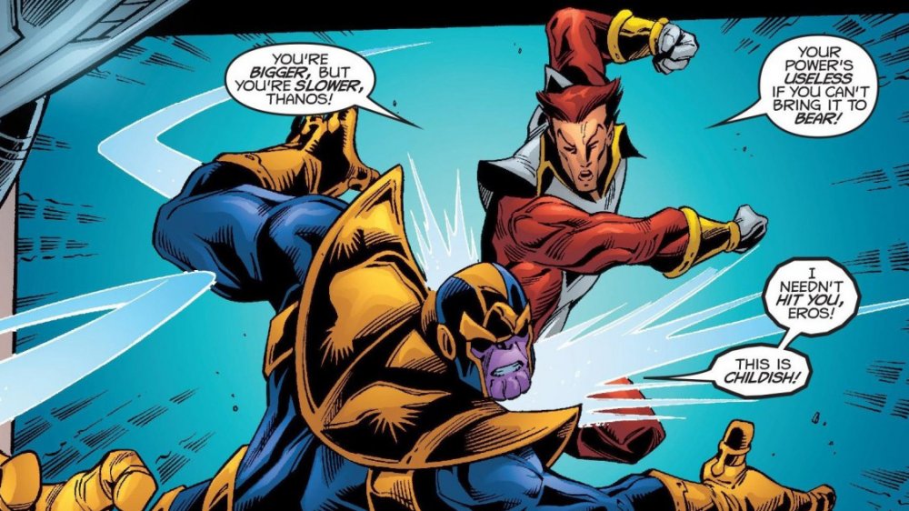 Thanos and Eros, powerful Marvel siblings