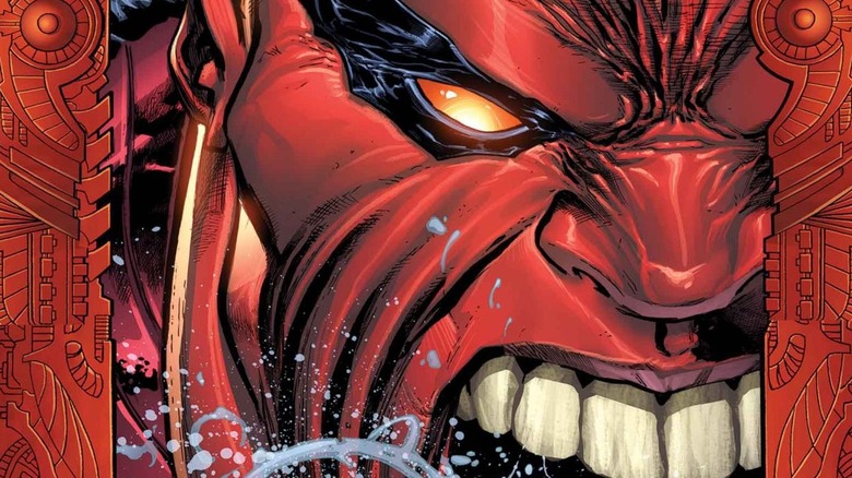 Red Hulk close-up