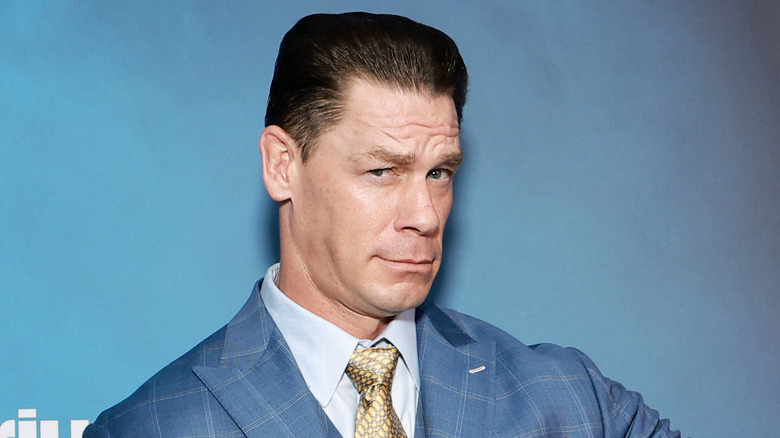 John Cena raising an eyebrow