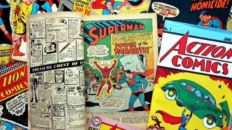 Vintage DC Comics magazines