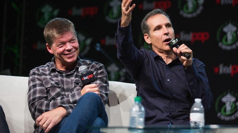 Rob Liefeld and Todd McFarlane talking