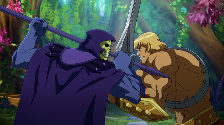 He-Man and Skeletor clashing