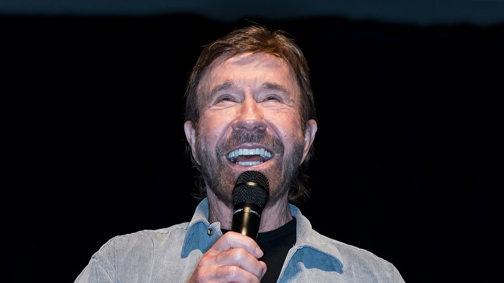 Chuck Norris smiling