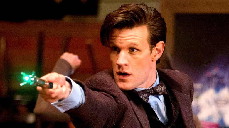 Matt Smith's Doctor points screwdriver