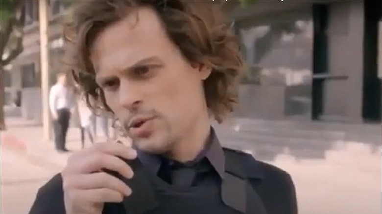 Spencer Reid checks on a colleague