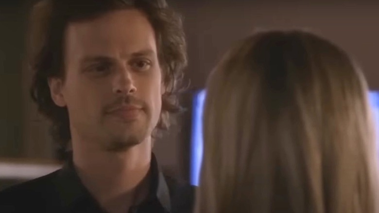 Spencer Reid talking to JJ Jareau