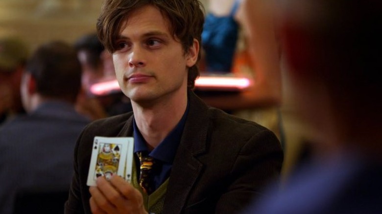 Spencer playing poker