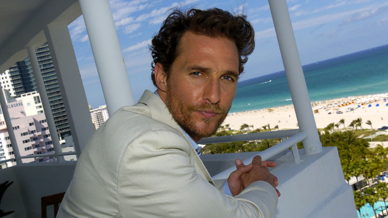 Matthew McConaughey looking serious