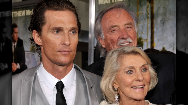 Matthew McConaughey with his parents