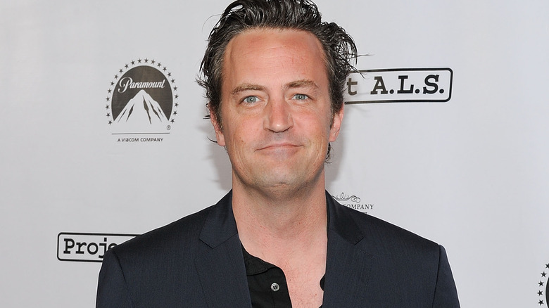 Matthew Perry posing