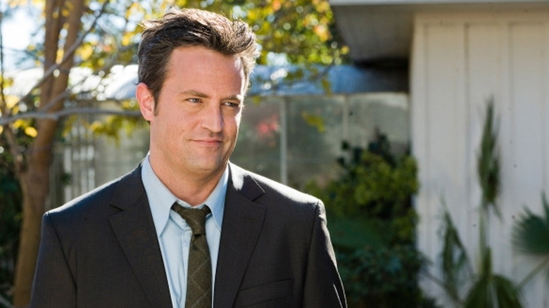 Matthew Perry Mike O"Donnell grinning