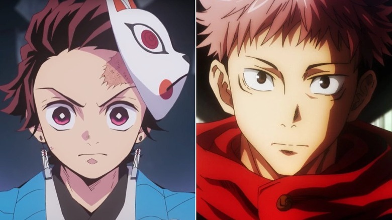 Tanjiro from Demon Slayer and Itadori from Jujutsu Kaisen