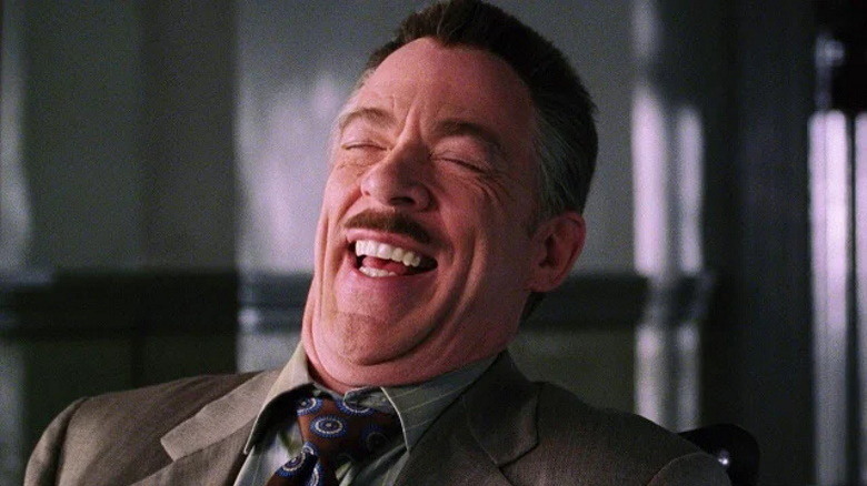 J. Jonah Jameson laughing