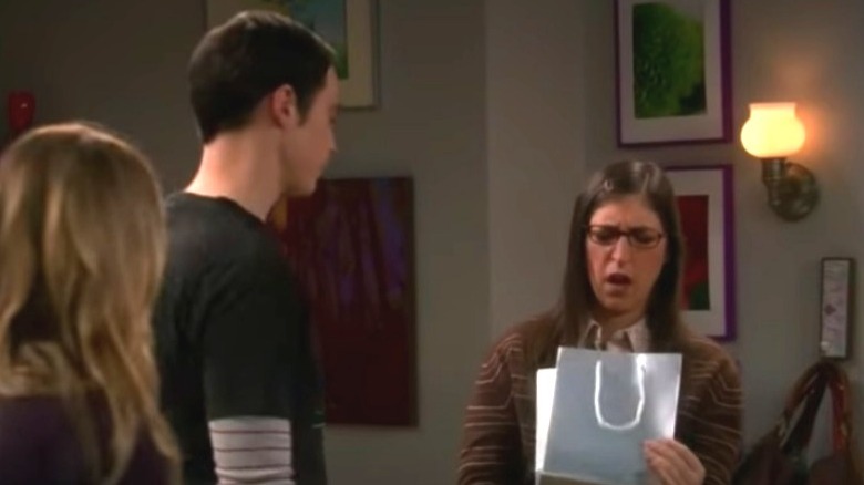 Sheldon Cooper and Amy Farrah Fowler on "The Big Bang Theory"