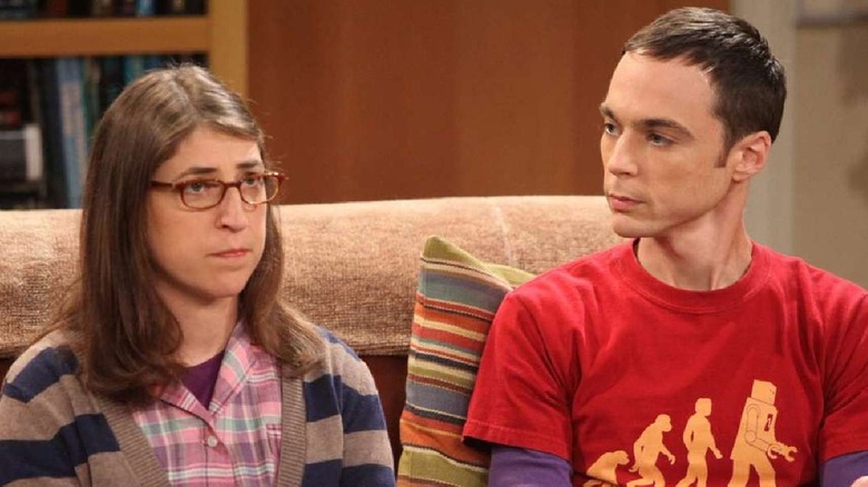 Amy looks annoyed with Sheldon on 