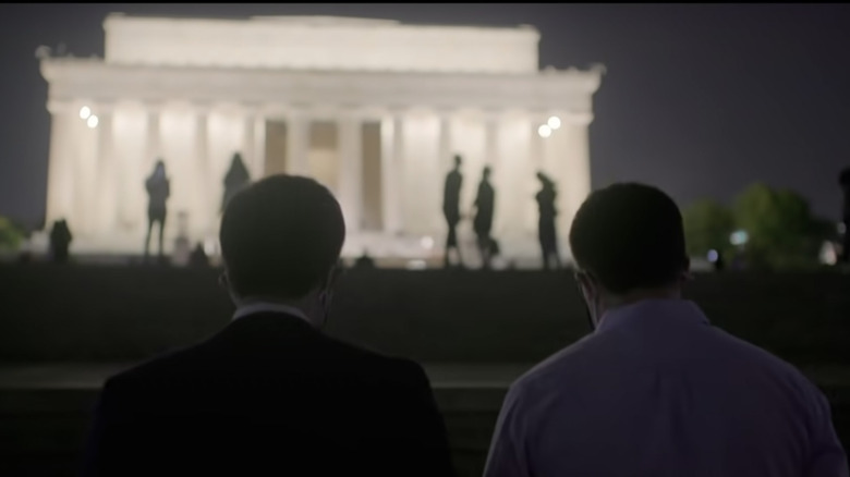 Pete and Chasten Buttigieg at Lincoln Memorial