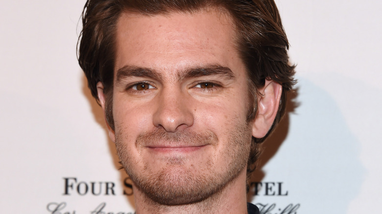 Andrew Garfield grinning