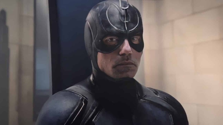 Black Bolt looks left