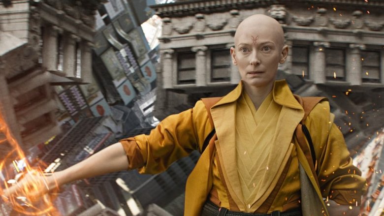 Tilda Swinton as The Ancient One in Doctor Strange