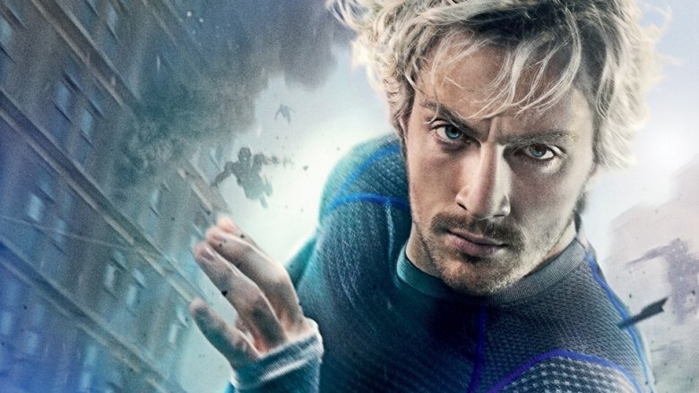 Aaron Taylor-Johnson as Quicksilver in Avengers: Age of Ultron promo art