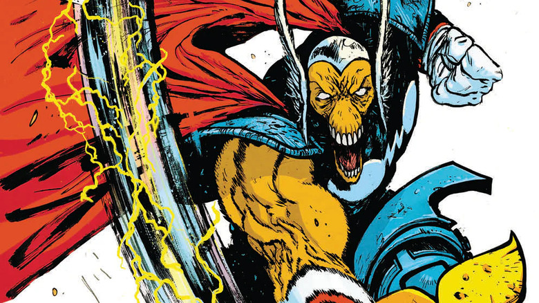 Beta Ray Bill slamming his hammer