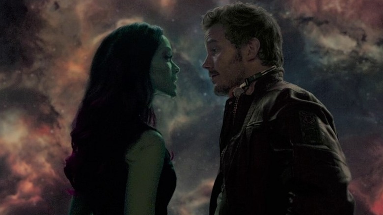 Peter and Gamora together