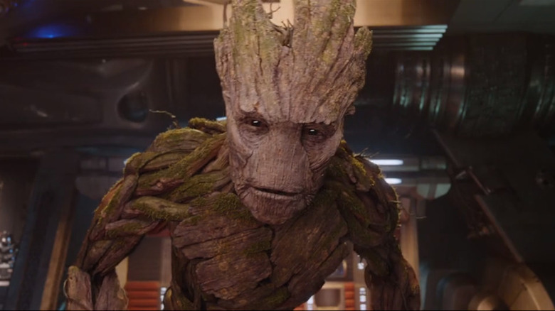 Groot staring in ship