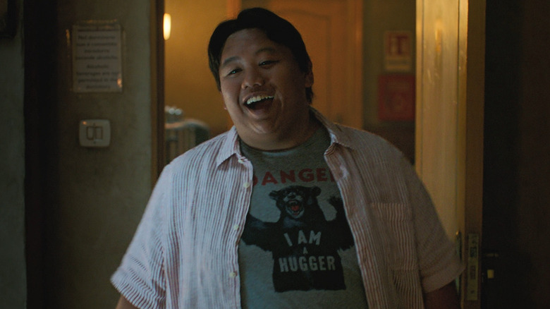 Ned Leeds laughing