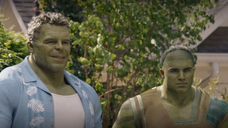 Hulk and Skaar outside in She-Hulk