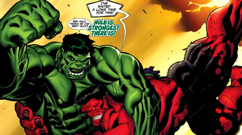 Hulk versus the Red Hulk