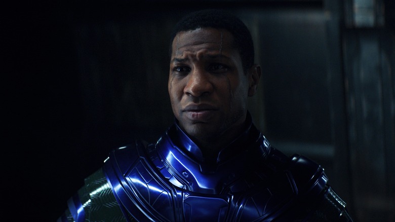 Jonathan Majors as Kang in armor